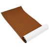 aefxNika Rivestimento autoadesivo per barca, in schiuma EVA, effetto legno di teak, 240 x 90 cm, antiscivolo, per barca a motore, camper, yacht, kayak, piattaforma galleggiante, tappeto nautico con
