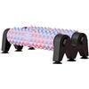 Chatonshen Foam Roller Rullo Massaggio Muscolare Eva con Ventose di Sostegno E Struttura Allargata Doppia Fila Attrezzo Pilates Tessuti Profondi per Spalle, Blu