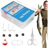 Generico Set Da Pesca - Set Completo 24 Pezzi - Cassetta Porta Attrezzi per la Pesca - Per Ambienti Di Acqua Salata, Molo, Fiume, Ruscello, Stagno, Lago, Branzino E Trota