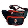 A.C. Milan MILAN Marsupio in cordura 2 tasche 2 zip con cursori logo originale UFFICIALE