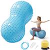 RANJIMA Palla da yoga, 90 x 45 cm, palla da ginnastica, yoga, arachidi, con pompa ad aria, palla terapia, sport, fitness, regalo per adulti e bambini, attrezzature per il fitness per palestre, uffici