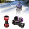 ReachMall Movimento centrale in ceramica per bici da strada, per BSA filettato 68-120 mm, diametro interno 24 mm, cuscinetto ad alta resistenza, nero