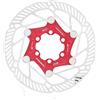 Generico Compatibile con rotore for Bicicletta flottante a 6 bulloni IIIPRO, Disco Freno da 140/160/180/203 mm for Bici da Strada e Mountain Bike,Componenti(Model1 160-RED)