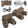 WLXW GPNVG-18 - Modello Occhiali NVG Panoramici Binoculari Quattro Occhi For Visione Notturna, Accessori Fittizi For Caschi Tattici Airsoft Fast(TAN)