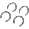 Generic Kit di 4 ferri di cavallo in lega di alluminio, antiscivolo, accessori per equitazione per uso su terreni duri