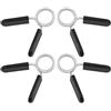 GALPADA Collari a Molla per Bilanciere 25mm in Plastico Nero 4, Clip per Barre Manubri con Forte Ideali per Allenamento in Palestra