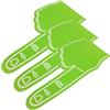 GETAJGHSD 3 Mani in Schiuma Eva Verde per Cheerleading Items, Accessori Leggeri per Feste e Spettacoli