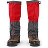 Alomejor Ghette Antineve da Neve Esterno Copriscarpe per Uomo Gambali Impermeabili Invernali Sport per Escursionismo Passeggiate Caccia Arrampicata(Rosso)