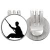 no/no Shaolin Bastone cinese monaco soldato cultura Golf Ball Marker Hat Cap Clip smalto magnetico