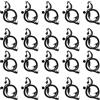 SODIAL 20X Nero Sicurezza Orecchio Gancio Cuffia per Radio Auricolare N8O86308