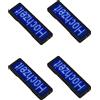 SODIAL 4X Bluetooth LED Nome Badge Ricaricabile Segnale Luminoso Display Un Scorri5440
