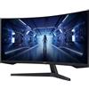 Samsung Monitor Gaming Odyssey G5 da 34'' Ultra WQHD Curvo, Monitor di gioco - LC34G55TWWPXEN