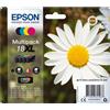 Epson Daisy Multipack Margherita 4 colori Inchiostri Claria Home 18XL, Inchiostro - C13T18164012