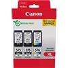 Canon 5437C004 cartuccia d'inchiostro 3 pz Originale Resa elevata (XL) Nero, Ciano, Magenta, Giallo - 5437C004
