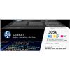 HP 305A Multipack ciano / magenta / giallo (CF370AM) - CF370AM