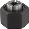 Sandyseptember Pinza e dado di ricambio per router in metallo per serie Dw621 Dw616 Dw618 e Bosch 1613 1617 1618 1619 sostituisce la parte 2610906283 2610906284 2610906287 326286-03 Finitura nera 1/4 Dimensioni