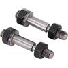 Topiky Bullone a Doppia estremità per Ingranaggio Mini Tornio, Ricambio per Bullone a Doppia Testa in Acciaio Rapido per Accessorio per Tornio MX-S716G MX-210 WM-210