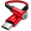 JSAUX Adattatore da USB C a jack per cuffie da 3,5 mm, da tipo C a AUX da 3,5 mm, compatibile con iPhone 16 Pro/16 Pro Max/16/16 Plus/15 Pro Max/15 Pro, Galaxy S24 S23 S22 S21 S20, Pixel 9 Pro/9/8 Pro