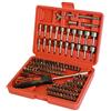 FAST WORLD SHOPPING ® Set Inserti Avvitatore Cacciavite Adattatori 122 Pezzi Punte Torx Stella Taglio Cofanetto Contenitore Raccoglitore