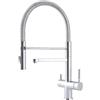 Shurity Rubinetto da cucina Shurity 362 con Doccetta a molla 3 vie 3/8" Acciaio Inox (Cromo)