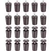 QUARKZMAN 20Pz Battuta Per Tapparelle, 28mm, Tappi Battuta In Plastica Con Rondelle e Viti Per Tapparelle e Lamelle, Marrone