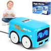Umikk Magic Inductive Car Toy, Inductive Mini Interactive Cars Follows The Line, auto con sensore intelligente con funzione pennarello, carrello da disegno creativo per bambini pensiero Entwic (blu)