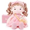 LeyaDoll Bambola Morbida per Bambini (40 cm), Prima Bambola in Stoffa per Bambina di 1 Anno, Regalo di Compleanno e Natale, Giocattolo di Peluche per Neonati e Bambini Miilly and Her Pet-Cat