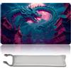 MilkPlaymat MTG Tappetino da gioco Premium XXL (60 x 35 cm), design fantasy ad alta risoluzione, tappetino in gomma antiscivolo per TCG/CCG/MTG (No Zone, mtg50-10)