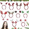 Seasboes Cerchietti Natalizi,10 Pezzi Fascia per Capelli Novità Natalizia, Cappello Albero di Natale da Elfo Fasce per Feste di Natale per Capelli Fascia per Capelli Novità per Feste Natalizie Decorazioni