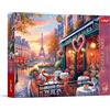 Trefl Premium Plus Quality - Puzzle Love Story: Amore a Parigi - 500 pezzi, serie Motivi senza tempo, perfetta combinazione dei pezzi, per adulti e bambini dai 10 anni in su