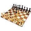 Royal Chess Mall - Hermann Ohme Combo Set di scacchi - Pezzi di bosso ebano 9,1 cm + tavola in palissandro