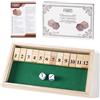 Flero Shut The Box - 2 giocatori - Gioco di dadi - Tattica e gioco di calcolo (1-12) - Gioco da tavolo, giocattolo educativo per bambini e adulti