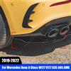 NONE Auto paraurti posteriore diffusore Splitter Canard Spoiler per Mercedes Benz classe A W177 V177 A35 A45 AMG Hatchback 2019-2022 nero lucido