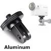 NEELU Supporto adattatore mini treppiede da 1/4 pollici in lega di alluminio per GoPro Hero 12 10 9 8 5 Nero Sjcam M10 Xiaomi Yi 4K Eken Go Pro Accessorio