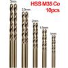 VIBRATITE 5/10 pz HSS M35 Punta da trapano al cobalto 1mm 1.5mm 2mm 2.5mm 3mm Per coclea in acciaio inossidabile di alta qualità trapano pressa parti di utensili elettrici