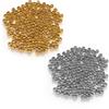 NONE 100-200 pz 1.5 2 2.5 3mm Tappo In Acciaio Inox Perline Del Distanziatore Posizionamento Sfera Crimp End Perline per Gioielli FAI DA TE Che Fanno Forniture