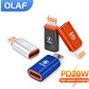 elough Adattatore OTG Olaf per iOS Lightning maschio a tipo c femmina Convertitore adattatore di ricarica PD veloce da 20 W per iPhone 14 13 iPad