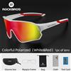 ROCKBROS Occhiali da bici polarizzati Protezione solare UV400 Occhiali da sole da ciclismo Occhiali da bicicletta da strada MTB ultraleggeri con montatura grande