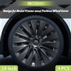MOTENIO Set di 4 Copricerchi per TESLA Model Y 2020-2024 - Stile Turbina da 19 Pollici, Copertura Completa del Cerchio, Accessori ad Alte Prestazioni