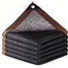 NONE Copertura in rete per protezione solare in tessuto nero con occhielli, rete parasole per per pergola, serra per piante, giardini, patio, baldacchino