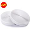 NONE 25 metri riutilizzabile magia striscia di nylon per uso domestico gancio e anello nastro di fissaggio non adesivo accessori per cucire fai da te 20/25/30/50mm bianco