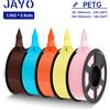 JAYO 5 Rotoli di Filamento PETG 1.75MM 1.1KG/Rotolo Filamento per Stampante 3D PETG Ad Alta Tenacità per Materiale di Stampa 3D FDM