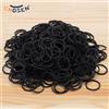 NONE Fasce elastiche in gomma nera da 100-500 pezzi per anelli elastici resistenti per la casa, l'ufficio, la scuola
