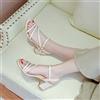 shangkaka Sandali da donna per feste e matrimoni Corea con tacco medio Scarpe da donna Vendita estiva quotidiana 2025 Comodo lusso casual