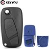 NONE KEYYOU 1PCS NEW Keyless Key Shell per FIAT Punto Ducato Stilo Panda Flip Remote Car Key Case Cover SIP22 Blade 2 Button