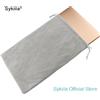 Sykiila Custodia generica per laptop per MacBook Pro 14 Air 13 12 11 15 16 15.6 pollici, borsa grigia con coulisse per notebook HP Lenovo