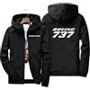 NONE New Mens Hoodies Boeing 737 777 767 Print Men Coat Casual Jogging Thin Jacket Harajuku Zipper Hoodies Sweatshirts