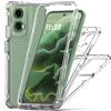 NONE Custodia Trasparente per Telefono Motorola MOTO G34 G35 G54 Moto G85 G84 G24 Antiurto Protezione Spessa Cornice+Cover Posteriore