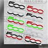 NONE 3D Metallo 500 Logo Auto Lettera Emblema Interno Console Centrale Distintivo Adesivo Tronco Decalcomanie Per Abarth Punto 124 125 Spider Viaggio