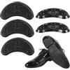 corziky 2 paia di scarpe di gomma punta del tallone piastre rubinetti protezioni suola riparazione ferro di cavallo offset suola antiscivolo tallone patch riparazione scarpa materiale
